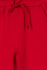 Red Tropical Girl's Fleece Trouser